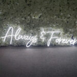 ⁦نيون لتجديد الديكور بألوان مختلفة Always & Forever لافتة⁩ - الصورة ⁦5⁩