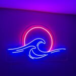 ⁦Neon Sun wave 30*40⁩ - الصورة ⁦2⁩