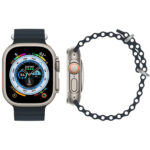 ⁦W&O X8+ Ultra Smart Watch (49mm) Aluminum Case With Silicone Strap⁩ - الصورة ⁦6⁩