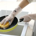 ⁦جوانتي تنظيف لغسيل الاطباق والفواكه والخضروات قابل للغسيل لاعادة الاستخدام⁩ - الصورة ⁦10⁩