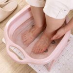 ⁦حوض غسيل القدم وعمل باديكير ومساج سيليكون قابل للطي⁩ - الصورة ⁦9⁩