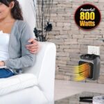 ⁦دفاية كهربائية محمولة 800 واط بدرجات حرارة مختلفة وشاشة تاتش وتايمر وريموت كنترول للتحكم عن بعد⁩ - الصورة ⁦12⁩