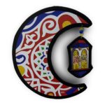 ⁦دلاية هلال وفانوس رمضان خشب حجم وسط⁩ - الصورة ⁦4⁩