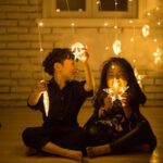 ⁦ستارة مضيئة هلال ونجمة حجم كبير 12 فرع⁩ - الصورة ⁦2⁩