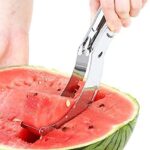 ⁦سكينة وقطاعة ومساكة بطيخ استانلس ستيل⁩ - الصورة ⁦2⁩