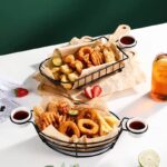 ⁦سلة تقديم طعام أنيقة بحوامل للصوص والكاتشب والمايونيز للسفرة والعزومات⁩ - الصورة ⁦10⁩