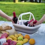 ⁦سلة لحمل وتنظيم الفاكهة والخضروات سيليكون قابل للطي متعدد الأستخدام⁩ - الصورة ⁦3⁩