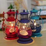 ⁦شمع معطر في فانوس معدن لديكور البيت وإضافة اجواء هادئة ورومانسية⁩ - الصورة ⁦2⁩