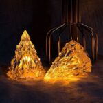 ⁦شمعة شجرة الكريسماس مضيئة بدون لهب لتجديد ديكور المنزل وإضفاء اجواء رومانسية هادئة من الاكليريك ​⁩ - الصورة ⁦6⁩