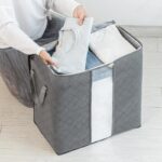 ⁦شنطة تخزين جامبو بجزء شفاف لاظهار المحتويات للملابس والبطاطين والوسائد وألعاب الأطفال⁩ - الصورة ⁦12⁩