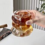 ⁦مج بابلز 400 ملي زجاج شفاف لشرب وتقديم العصائر والنسكافيه والايس كوفي بيد لسهولة الحمل⁩ - الصورة ⁦4⁩
