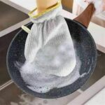 ⁦جوانتي مطبخ سلك لغسيل وتنظيف الاطباق والاكواب قابل لاعادة الاستخدام⁩ - الصورة ⁦7⁩