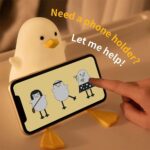 ⁦وناسة سيليكون بتصميم بطة بأرجل طويلة ب 8 ألوان إضاءة مختلفة بيو اس بي للشحن⁩ - الصورة ⁦5⁩