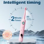 ⁦فرشة أسنان كهربائية للأطفال بتصميم كرتوني و 4 رؤوس قابلة للتبديل وخمسة أوضاع للتنظيف⁩ - الصورة ⁦3⁩