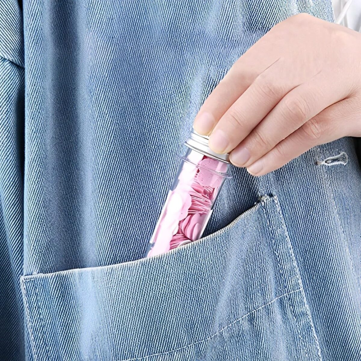 ⁦صابون ورقي مجفف بتصميم الزهور لغسل اليدين خارج المنزل بروائح منعشة⁩ - الصورة ⁦6⁩