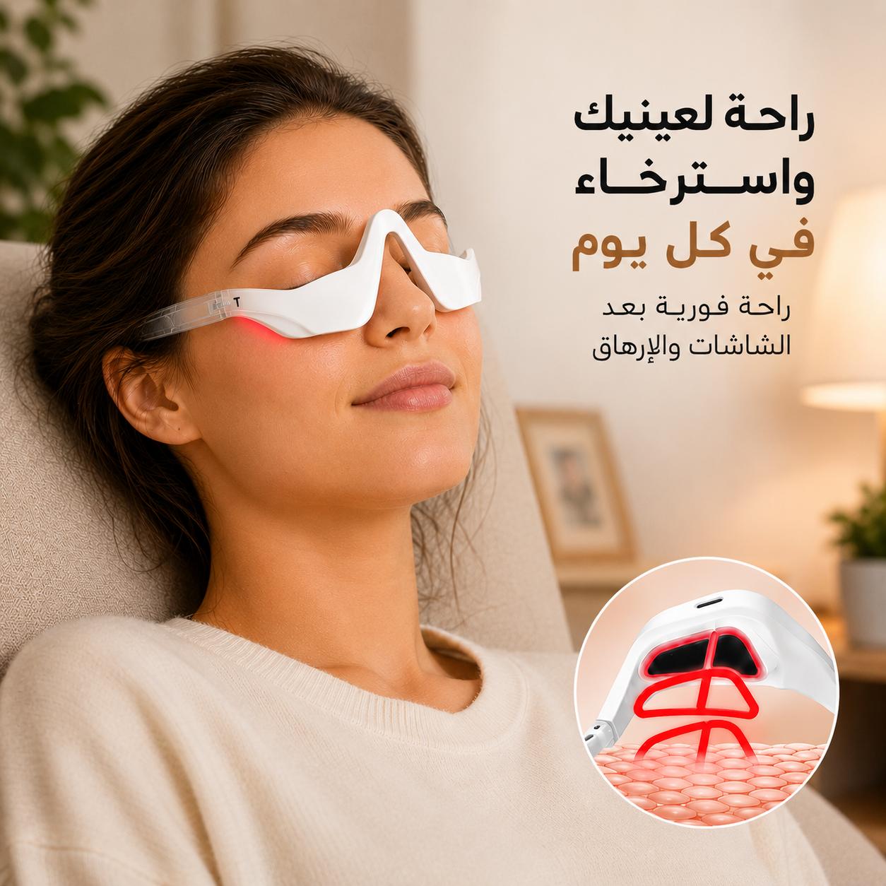 جهاز-مساج-للعين-بالضوء-الأحمر-بتقنيةالاهتزاز-والتحفيز-الكهربائي-مع-4-أوضاع-تدليك-و3-مستويات_All_28870_8.jpeg جهاز مساج للعين بالضوء الأحمر بتقنيةالاهتزاز والتحفيز الكهربائي مع 4 أوضاع تدليك و3 مستويات - الصورة 1