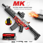 ⁦مسدس كرات جل MK6 كهربائي بإضاءة LED وتأثير دخان وسكوب وبطارية قابلة لإعادة الشحن⁩ - الصورة ⁦7⁩