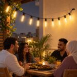 ⁦فرع نور 10 لمبات بطول 5 متر لتزيين الحدائق والأسطح⁩ - الصورة ⁦2⁩