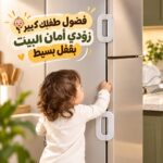 قفل أمان لسلامة الأطفال لغلق باب الثلاجة والأدراج والدواليب